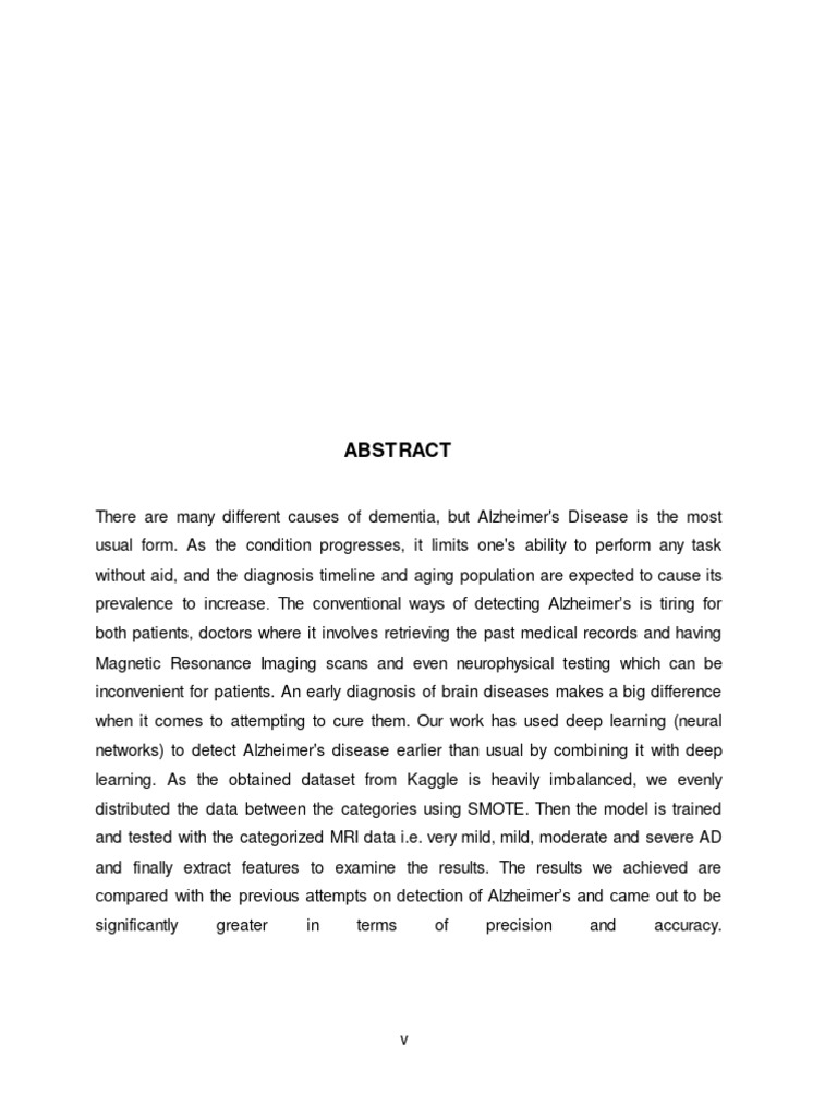 Early Detection of Alzheimer's via Deep Learning | PDF | Deep Learning ...