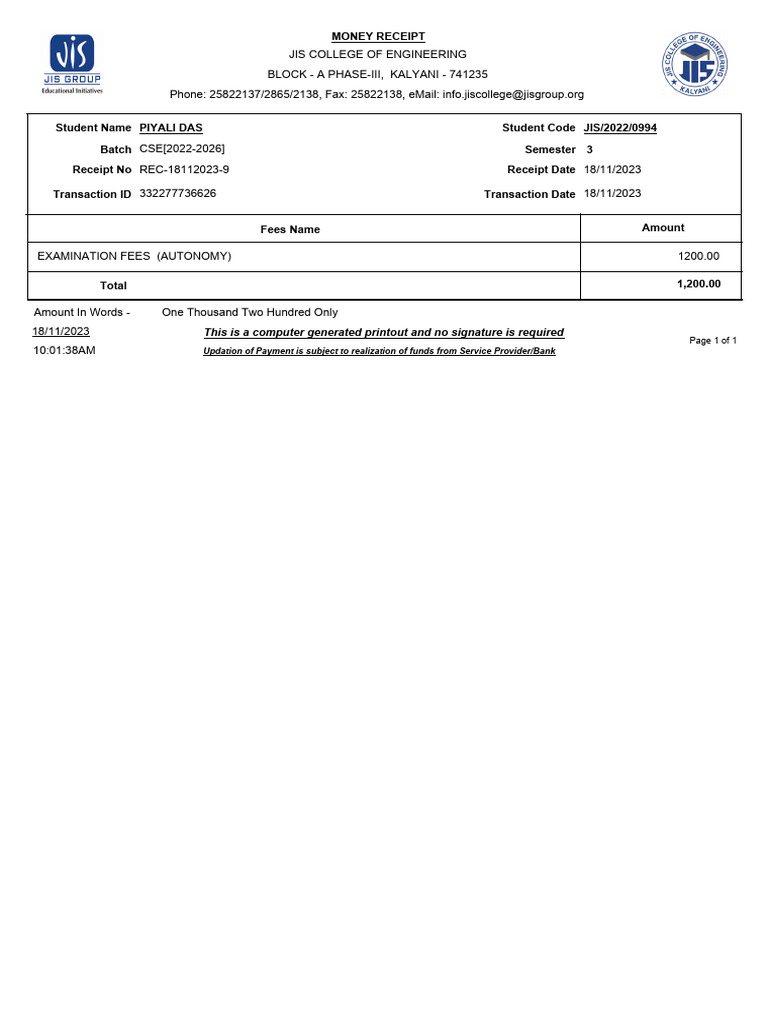 rptStudentMr.rpt PDF