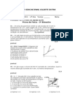 Prova de Física 3o Bimestre