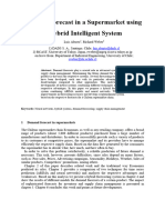 Demand Forecast in A Supermarket Using S Hybrid Intelligent System