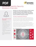 Solution Brief - Identity Security - Solutions Overview