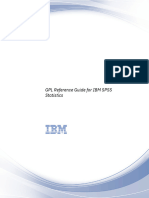 GPL Reference Guide For IBM SPSS Statistics