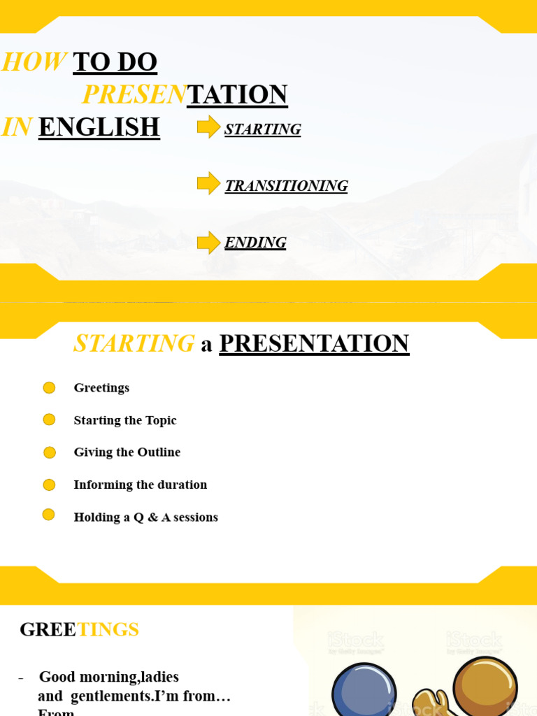 English Presentation Tips and Phrases | PDF | Language Arts & Discipline