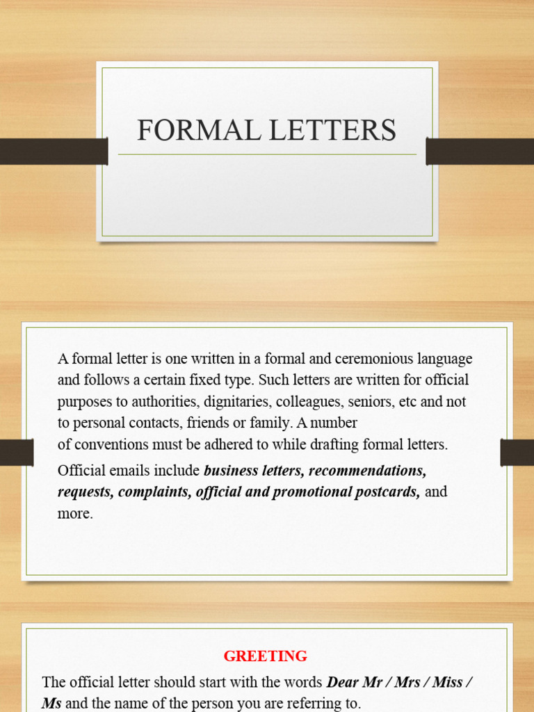 Image Result For Examples Of Formal Letter Class Sample Questions