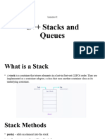 Lesson 4 C Stacks and Queues