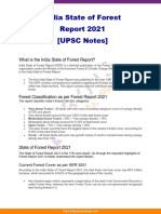 India State of Forest Report 2021 Upsc Notes 32