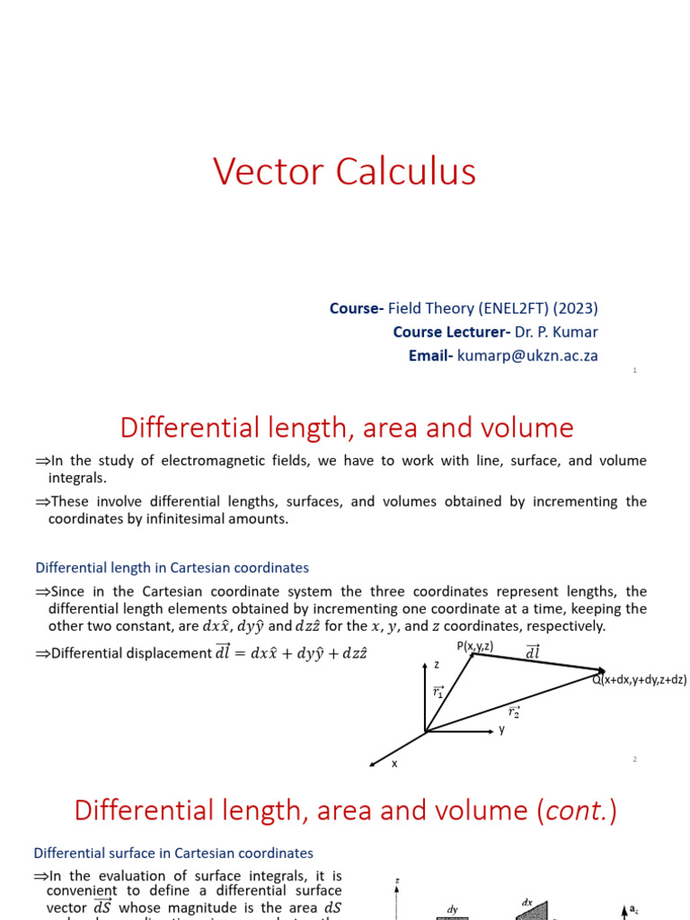 Vector Calculus | PDF | Divergence | Multivariable Calculus