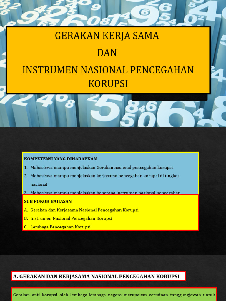 kolaborasi pemberantasan korupsi