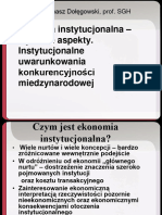 Ekonomia Instytucjonalna - Dolegowski