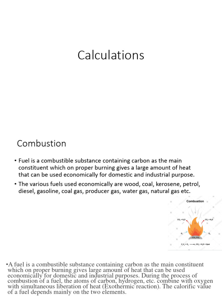 Coal Combustion and Calorific Value | PDF | Coal | Combustion