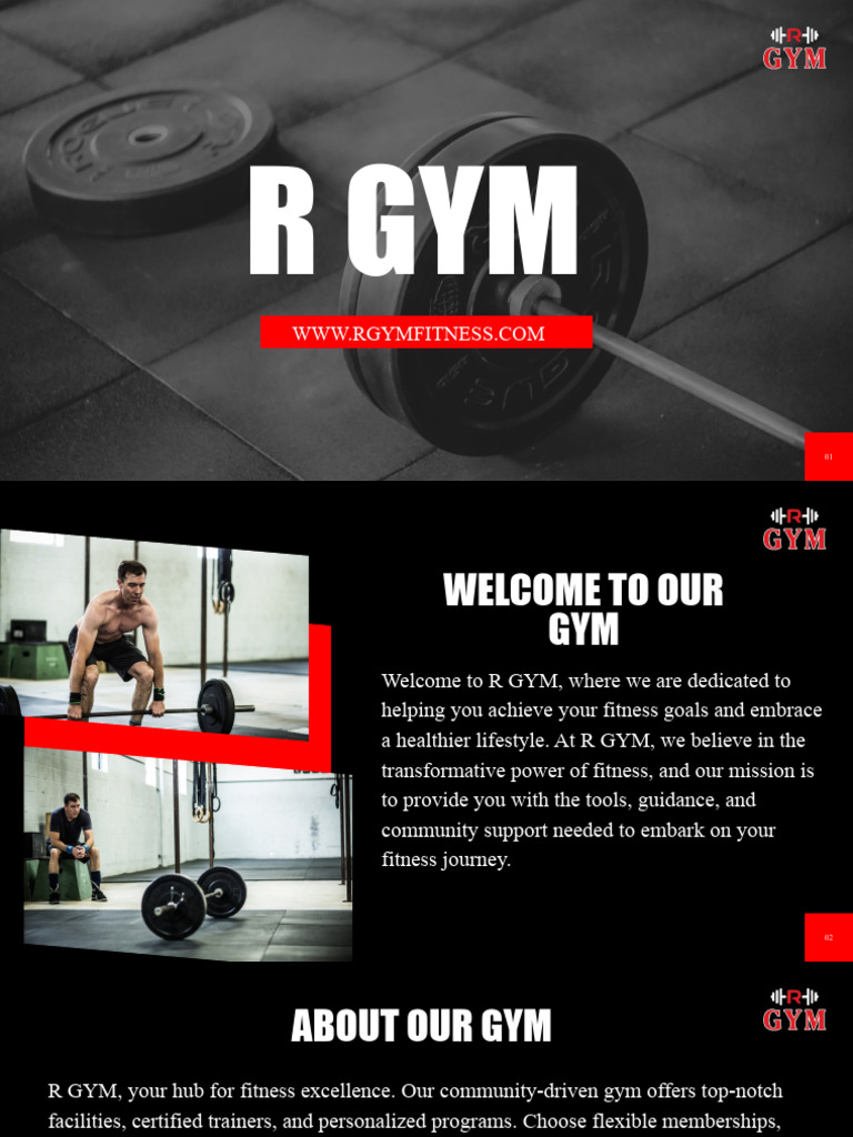 R GYM: Your Fitness Journey Starts Here | PDF