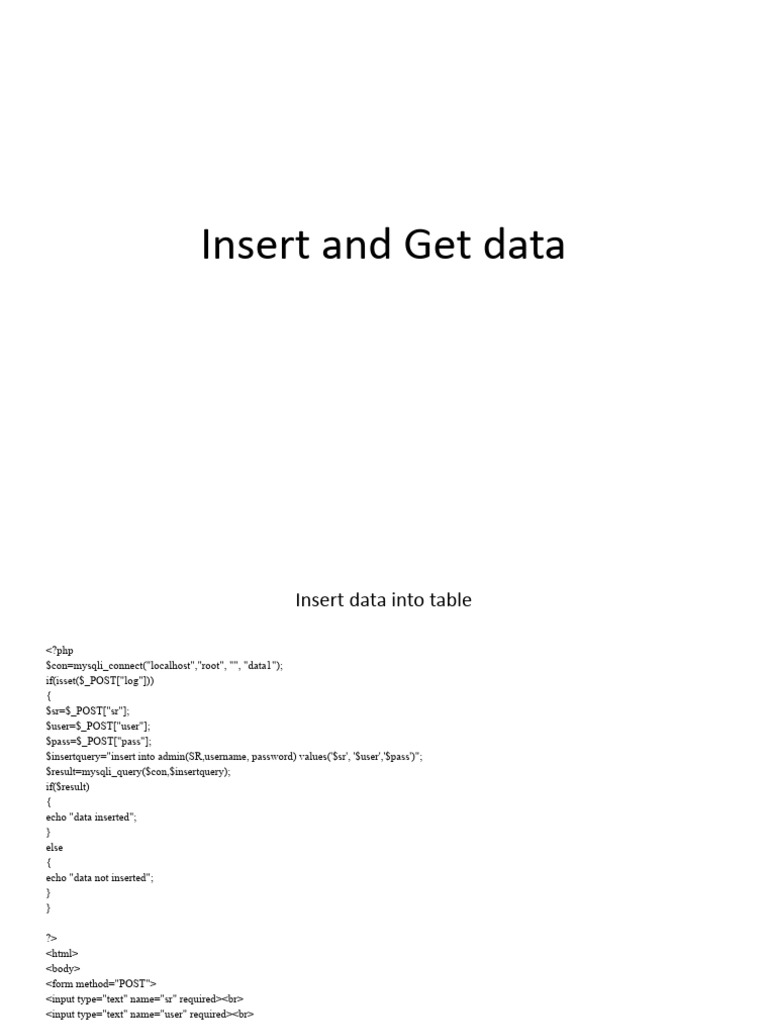 Insert data into table pdf databases table database 
