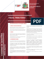 Avanca SP 2023 Prefeitura de Aracariguama SP Fiscal Tributario Prova