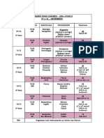 HORÁRIO PARA EXAMES - 07 A 14 - DEZEMBRO - Valendo