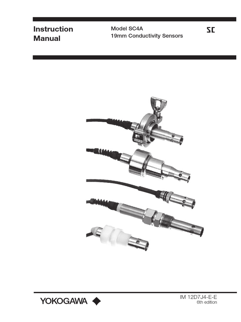 Yokogawa SC4A Conductivity Sensor Manual | PDF | Physical Sciences ...