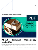 Criminal Conspiracy Under The IPC