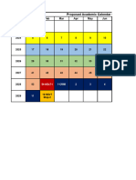 CBME Academic Calender