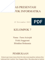 Tugas Kelompok 7 Informatika X MPLB 2