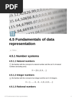 4.5 Fundamentals of Data Representation