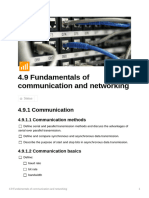 4.9 Fundamentals of Communication and Networking