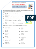 Ficha-Mierc-Mat-División de Un Monomio