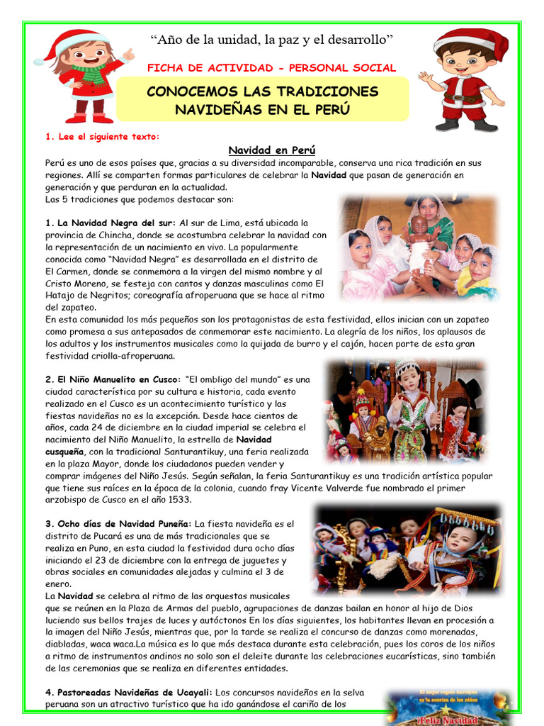 Tradiciones Navideñas en Perú | PDF | Navidad