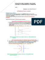 Mat. 3 B.G.U. Ec. Parabola Casos I y II Foco y Vertice