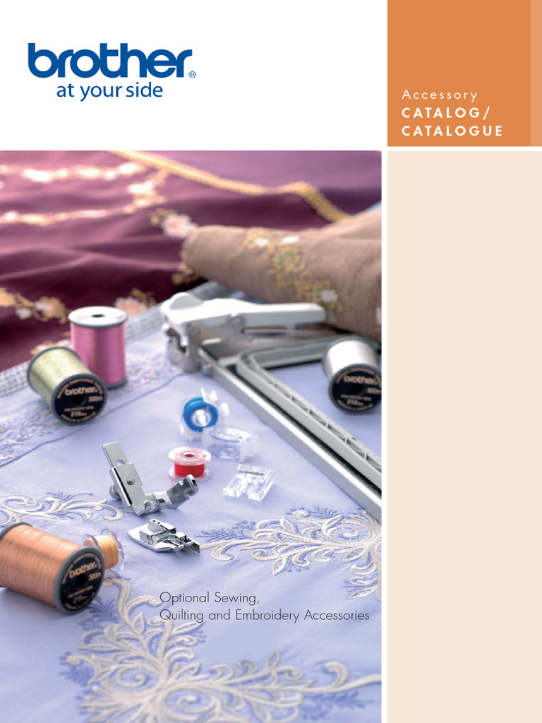 Brother Sewing Accessories Catalog | PDF | Sewing Machine | Seam (Sewing)