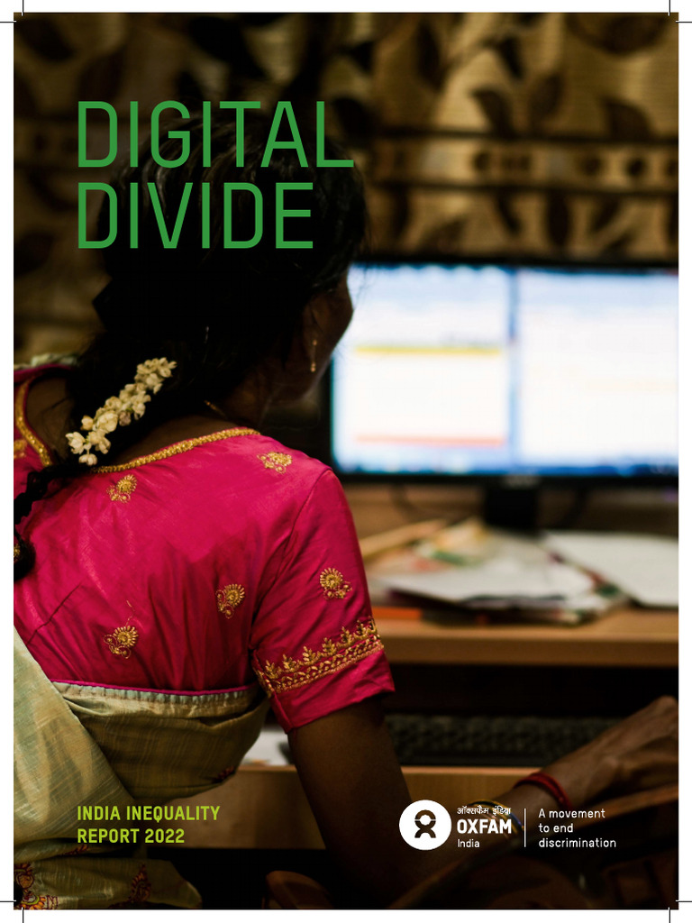 Digital Divide India Inequality Report 2022 Print With Cropmarks Pdf