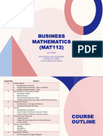 Mat112 Chapter 1 Simple Interest