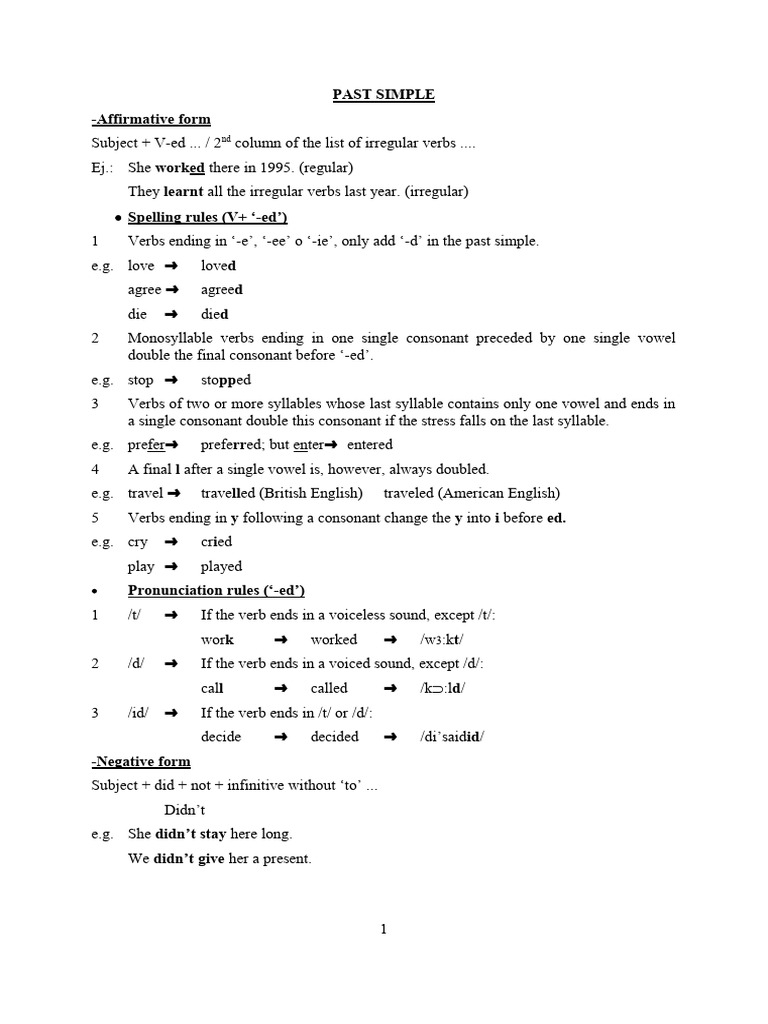 Past Simple Vs Past Continuous Vs Past Perfect In English Pdf