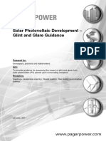 Solar Photovoltaic Glint and Glare Guidance First Edition