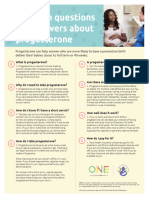 Progesterone Common Questions Flyer Final