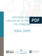 Informe Sobre Cancer en La Provincia de Cordoba 2004 2009
