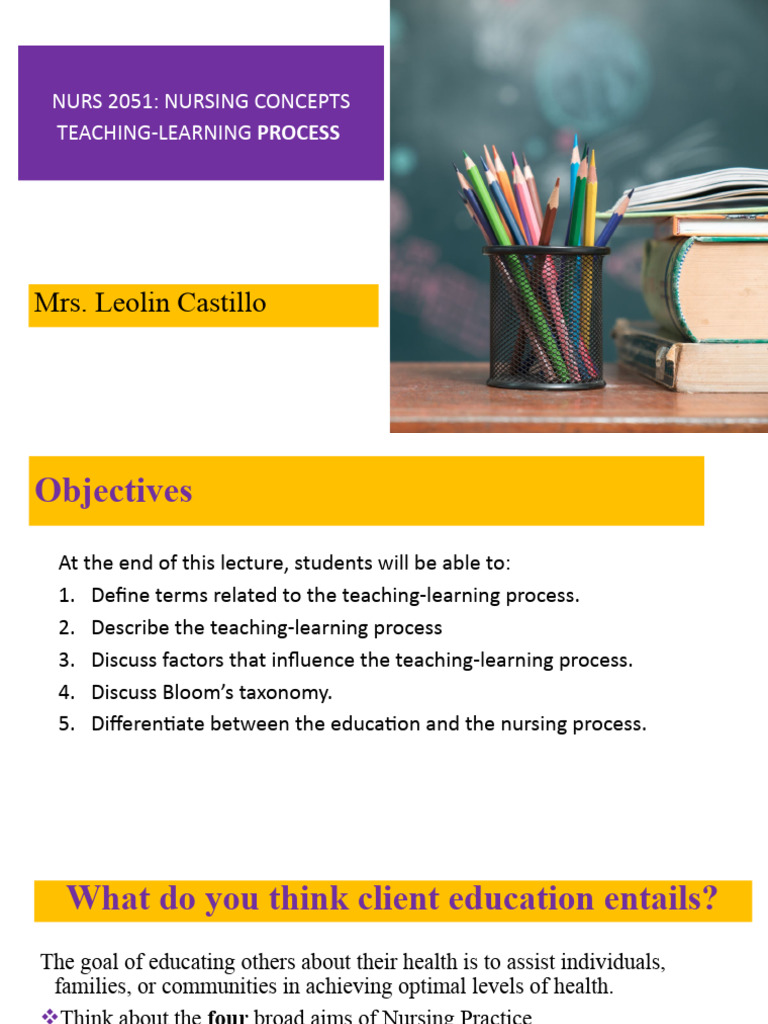 TEACHING LEARNING PROCESS DEFINITION IN NURSING EDUCATION visual data 2