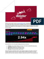Aviator Strategy Advanced PDF