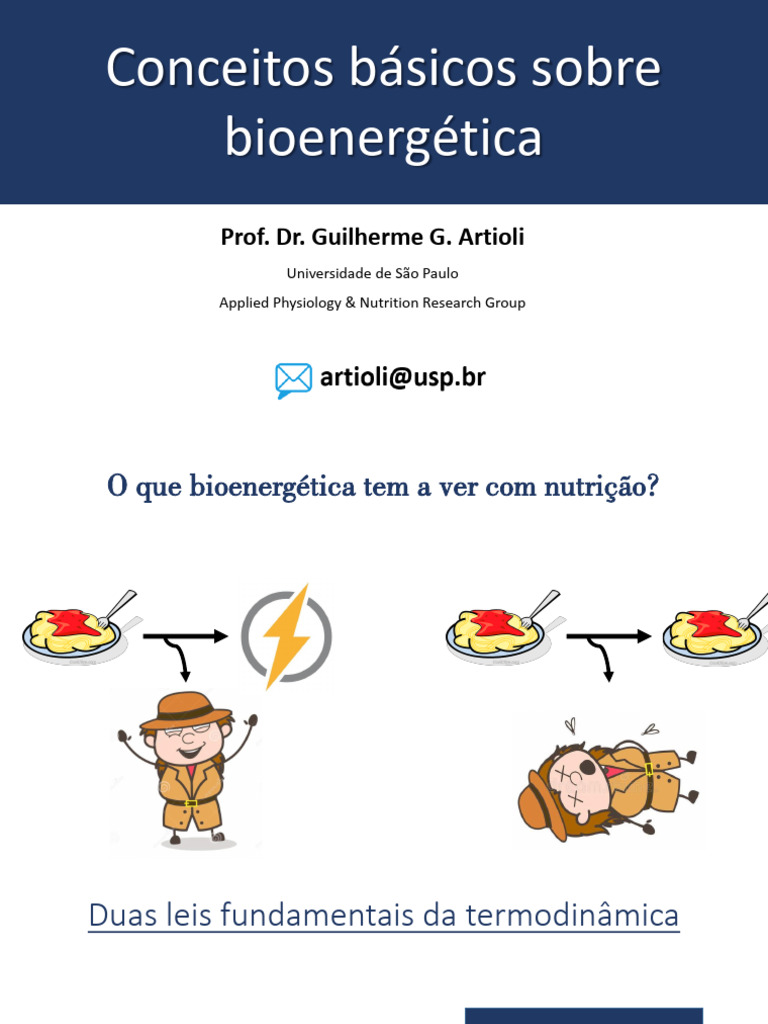 AULA 2 Bioenergetica PDF | PDF | Glicolise | Difosfato de adenosina