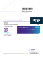 Votre Décompte Du 18 Décembre 2022: 7253646752 608569906 M Raddaoui Marouan Boulevard Maurice Herbette 93 1070 Anderlecht