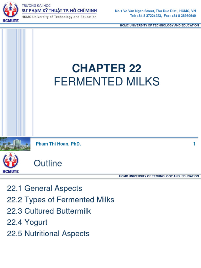 L14 Fermented Milks PDF Yogurt Sour Cream
