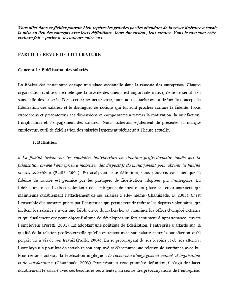 Exemples de revues littéraires en mémoire | PDF | Motivation | Motivant