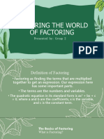 Exploring The World of Factoring Group3