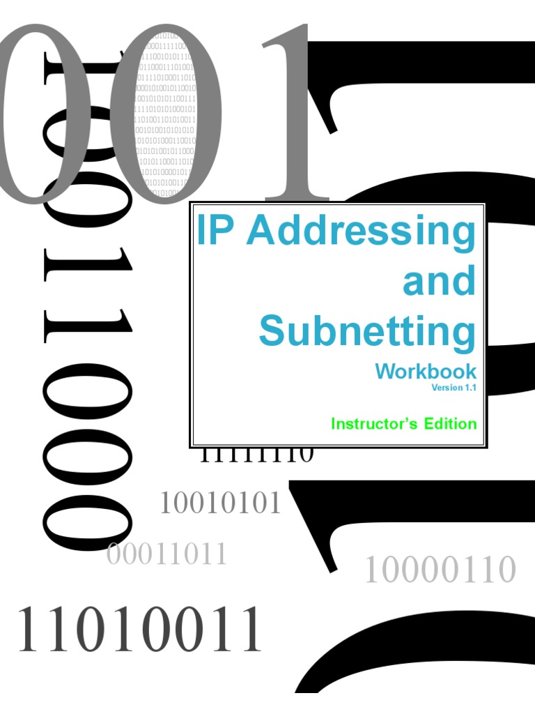 IP Addressing and Subnetting - Instructors Workbook | PDF | Internet ...