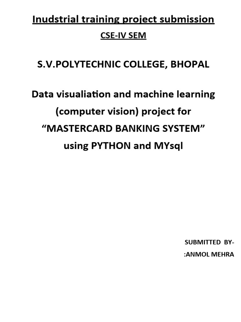 Data Visualization & ML Project for Banking | PDF | My Sql | Databases