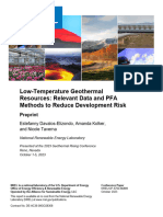 Low-Temperature Geothermal Resources: Relevant Data and PFA Methods To Reduce Development Risk