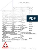 Ôn Tập Học Kì I - Unit 3 - Test 2