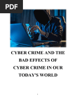 Cyber Crime and The Bad Effects of Cyber Crime in Our Today 2655 (1027)