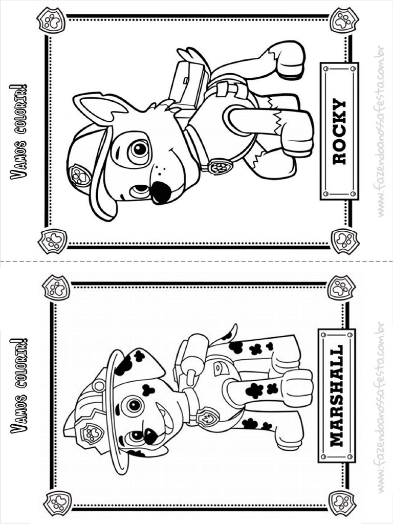 Livrinho para Colorir Patrulha Canina | PDF