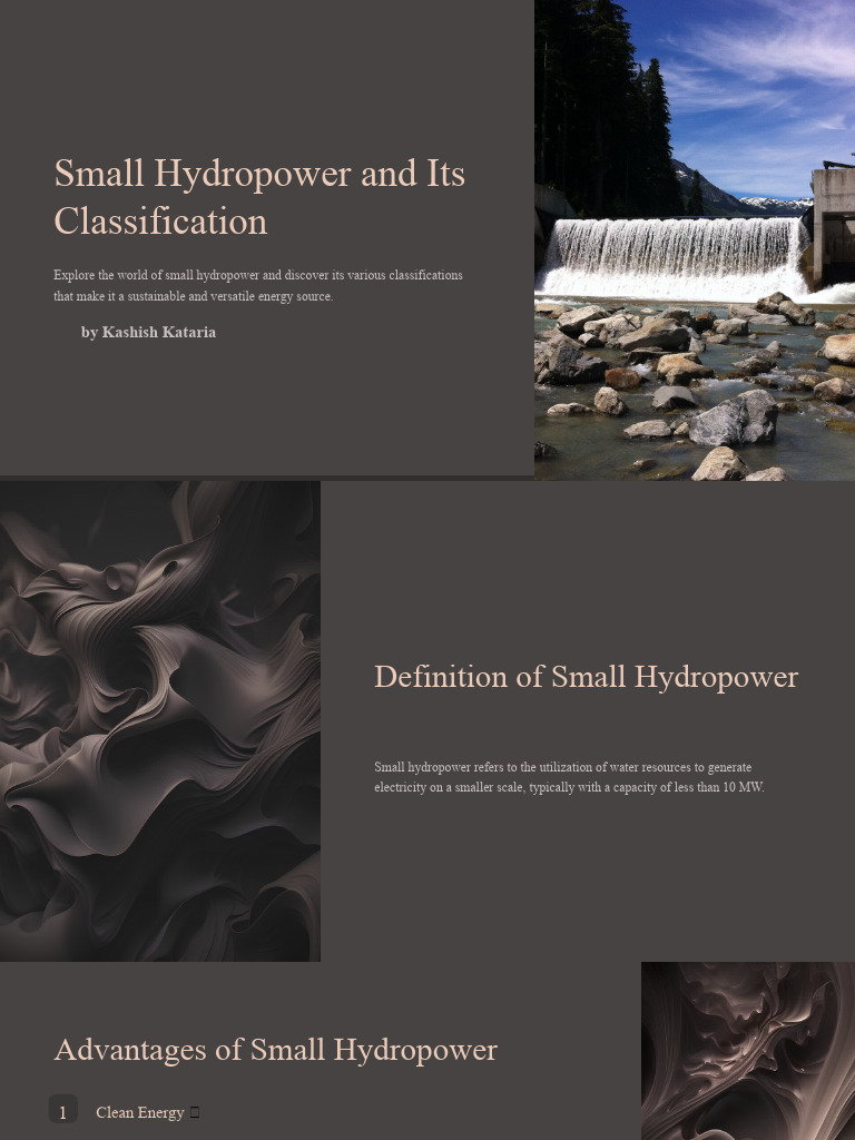 Small Hydropower and Its Classification | PDF | Hydroelectricity ...
