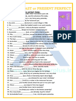 Present Perfect Worksheet 2 Myself