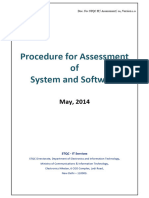 Procedure System and Software Assessment STQC May14